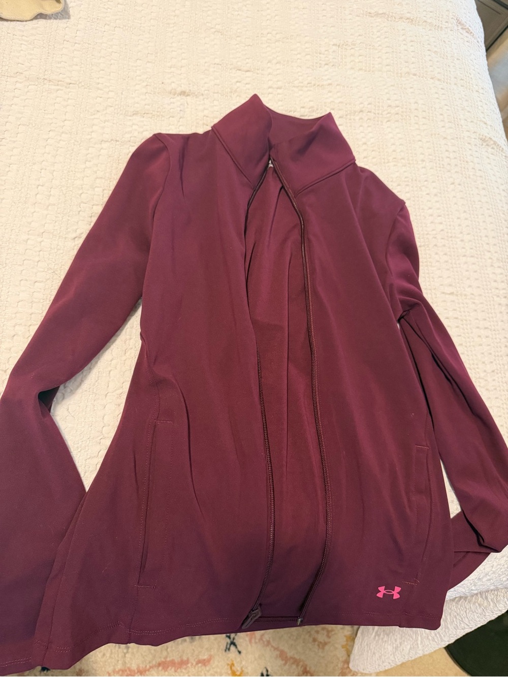 Under Armour Women's Wine Full-Zip Bomber Jacket